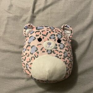 Leopard Print Plush Bear Pillow